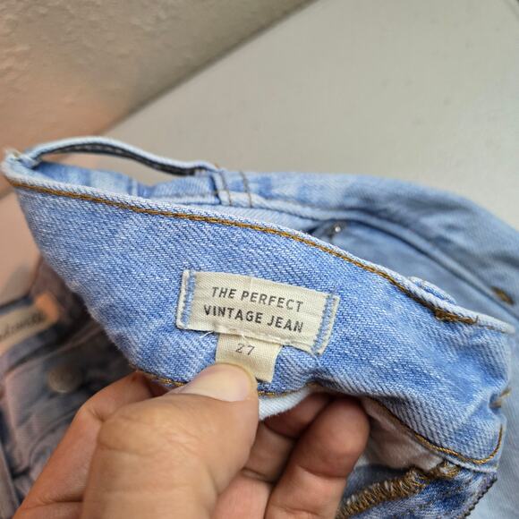 Madewell High Rise The Perfect Vintage Jean in Fitzgerald Wash Women's Size 27 - Picture 7 of 8